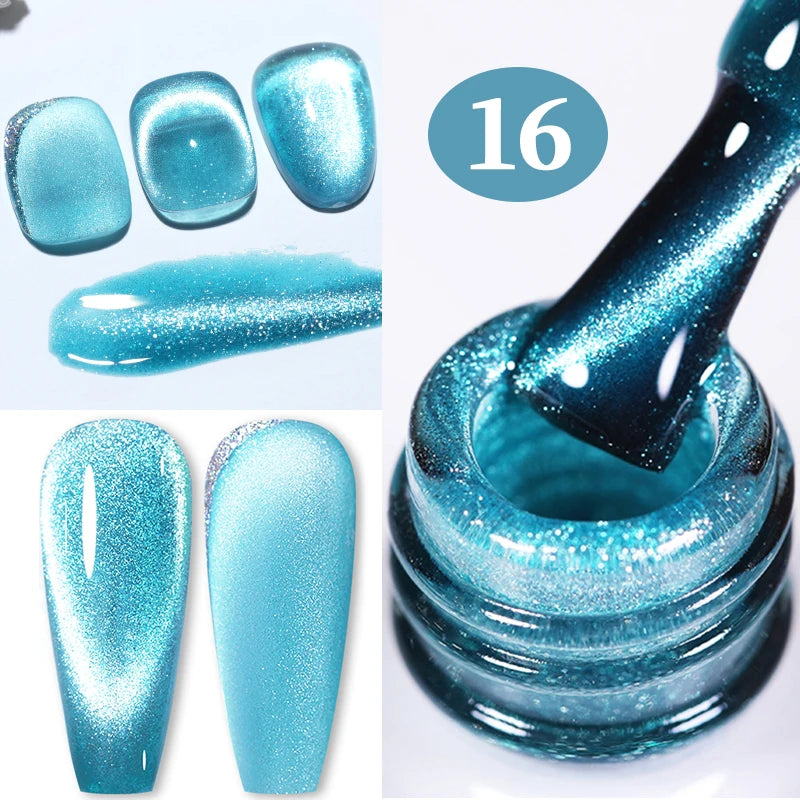 BORN PRETTY 10ml Silver Water Light Cat Magnetic Gel Nail Polish – Semi Permanent