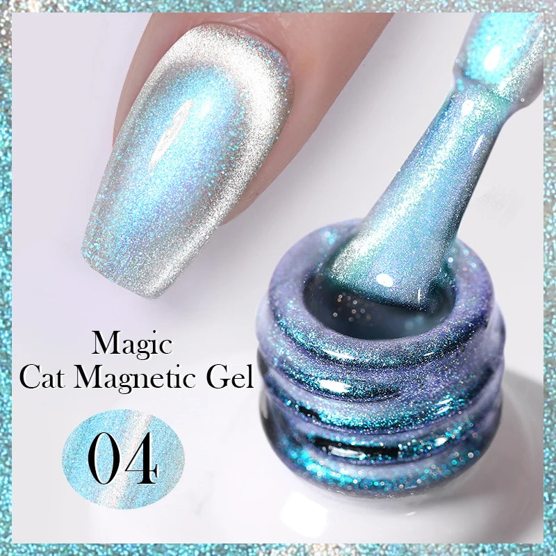 BORN PRETTY Auroras Cat Magnetic Gel Nail Polish 10ml – Semi-Permanent Jelly Glass Effect