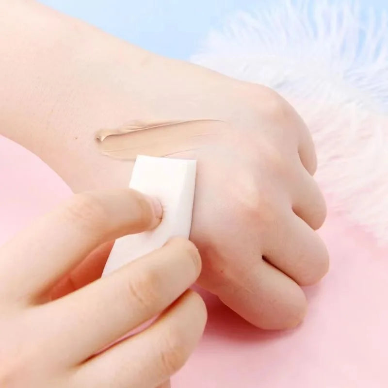 20/50Pcs White Triangle Soft Sponge Nail Brush – Gradient Effect Gel Painting & DIY Manicure Tool