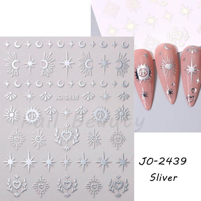 Cute 3D Cartoon Animal Nail Stickers – Dog, Cat & Bunny & More Self-Adhesive Manicure Decals