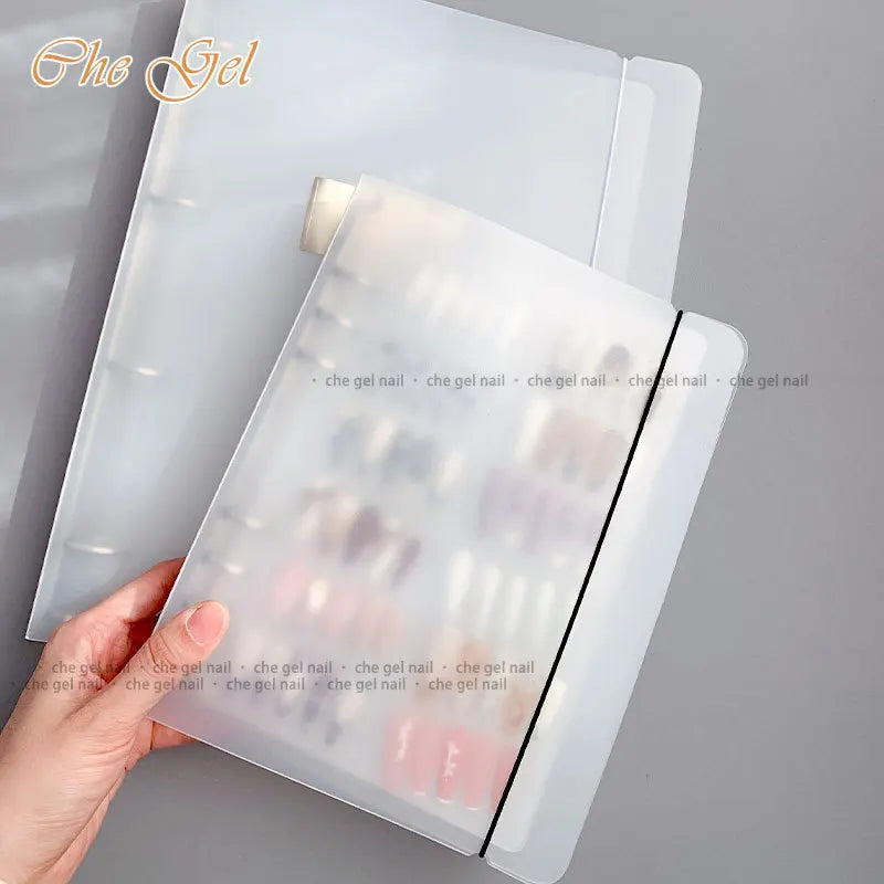 Nail Art Piece Storage Book Large Capacity Exhibition Photo Album Card Clip display Board DIY