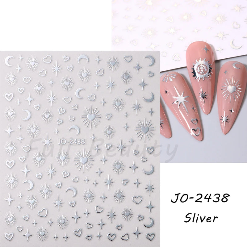 Cute 3D Cartoon Animal Nail Stickers – Dog, Cat & Bunny & More Self-Adhesive Manicure Decals