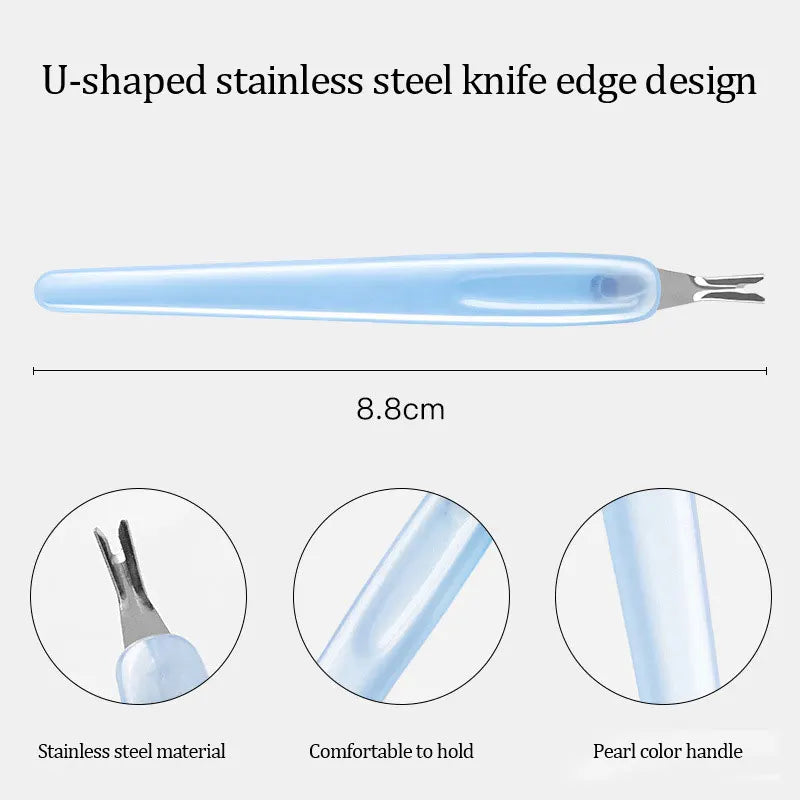 Stainless Steel Cuticle Pusher & Remover – Nail Care Tool for Manicure & Pedicure