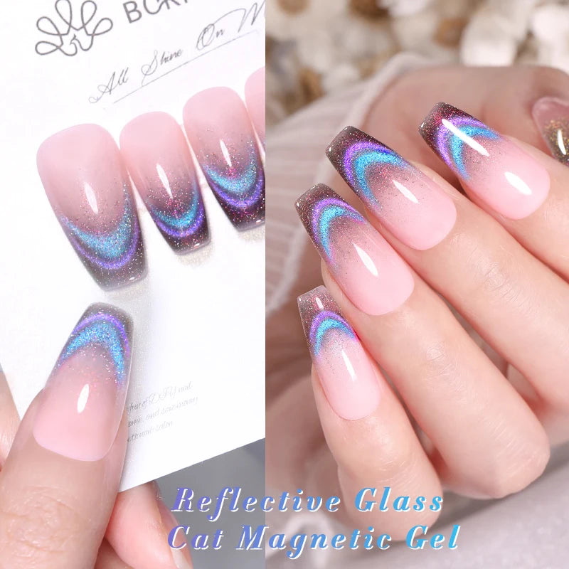 BORN PRETTY Auroras Cat Magnetic Gel Nail Polish 10ml – Semi-Permanent Jelly Glass Effect