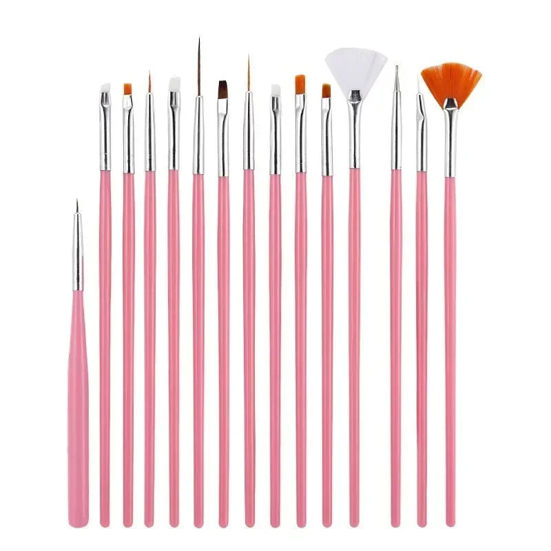 Nail Brushes Set Professional Nail Supplies for Acrylic UV Gel Drawing Dotting Nail Art Design