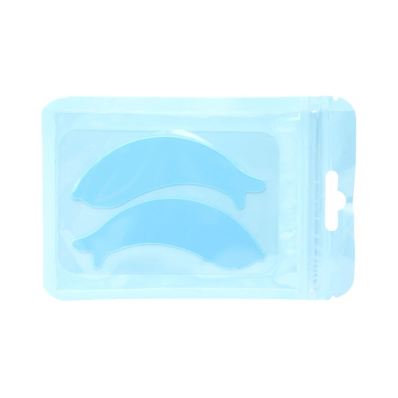 Silicone Eyelash Perm Pads – Dolphin Shape Lash Lift Shields for 3D Curling & Extension