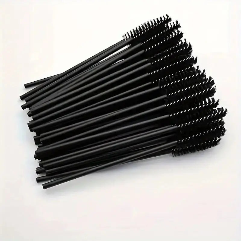 50-Piece Eyelash Wand Set – Disposable Mascara Brushes for Extensions & Makeup Application