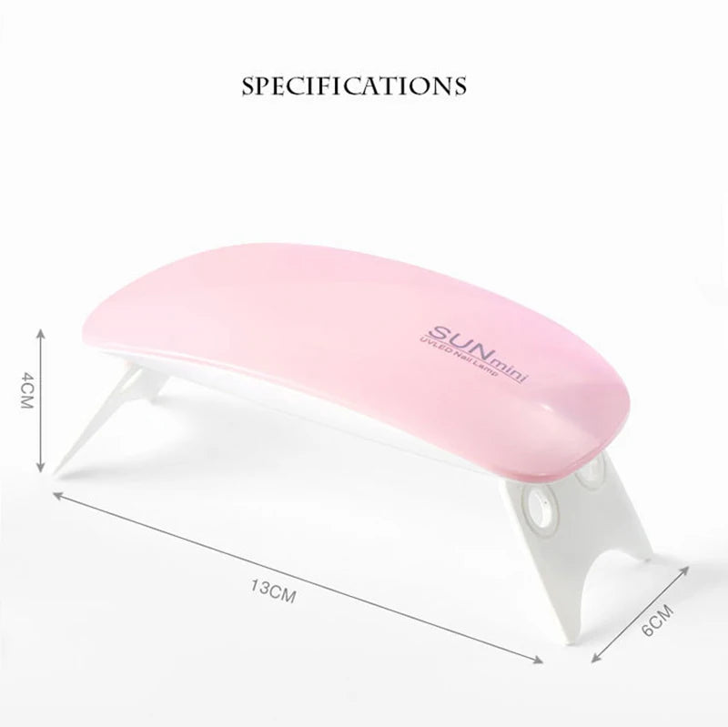 Portable 6W USB Mini Nail Dryer – Fast & Convenient UV/LED Nail Lamp