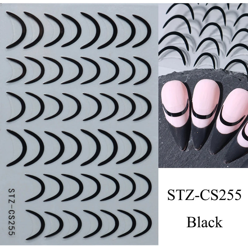 Gradient 3D Jelly Nail Stickers – Ombre Red & Pink Blush Translucent Gel Polish Wraps & More