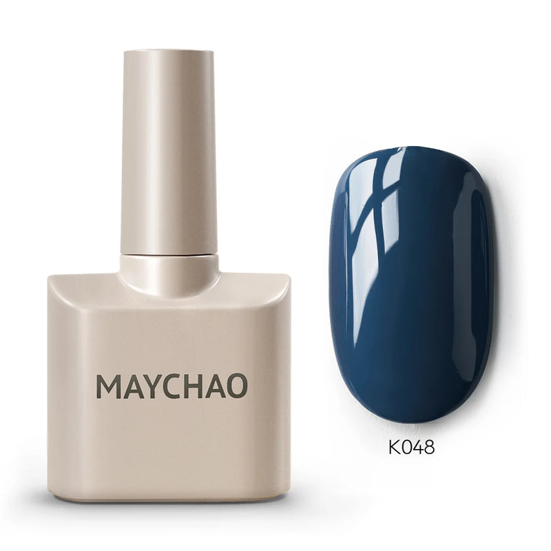 MAYCHAO 12ml Gel Nail Polish – 48 Vibrant Colors, Semi-Permanent UV LED Glossy & Frosted Finish