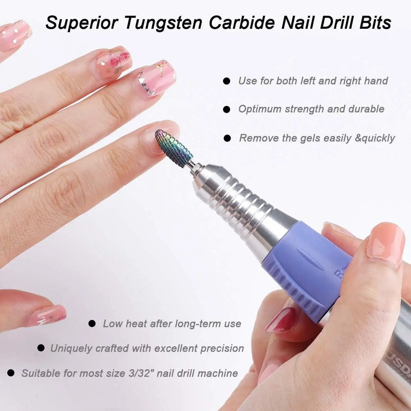 67 Styles Carbide Nail Drill Bits – Electric Manicure & Pedicure Milling Cutter