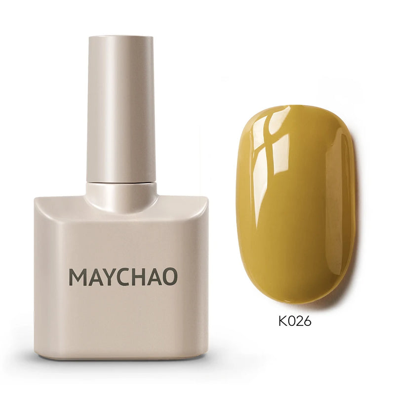 MAYCHAO 12ml Gel Nail Polish – 48 Vibrant Colors, Semi-Permanent UV LED Glossy & Frosted Finish