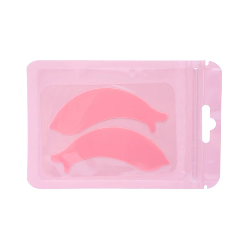 Silicone Eyelash Perm Pads – Dolphin Shape Lash Lift Shields for 3D Curling & Extension