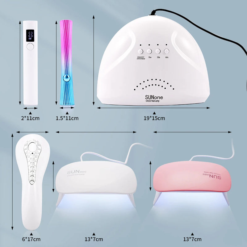 3W Handheld Nail Lamp Rechargeable Mini Nail Dryer with LED Screen USB Nail Dryer Machine Tool UV