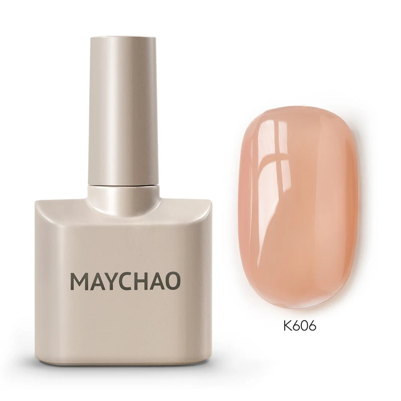 MAYCHAO 12ml Gel Nail Polish – 48 Vibrant Colors, Semi-Permanent UV LED Glossy & Frosted Finish