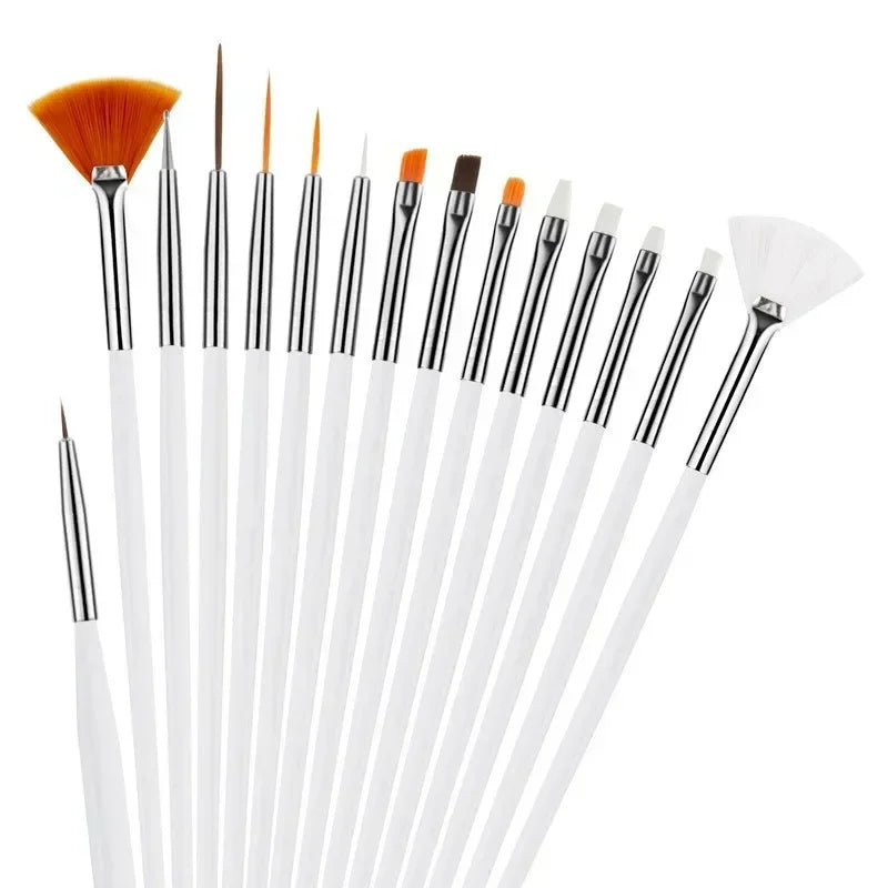 Nail Brushes Set Professional Nail Supplies for Acrylic UV Gel Drawing Dotting Nail Art Design