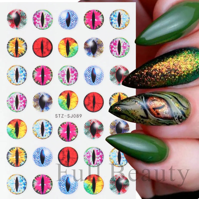 3D Nail Stickers – Self-Adhesive Nail Decals for DIY Manicure & Nail Art Decoration