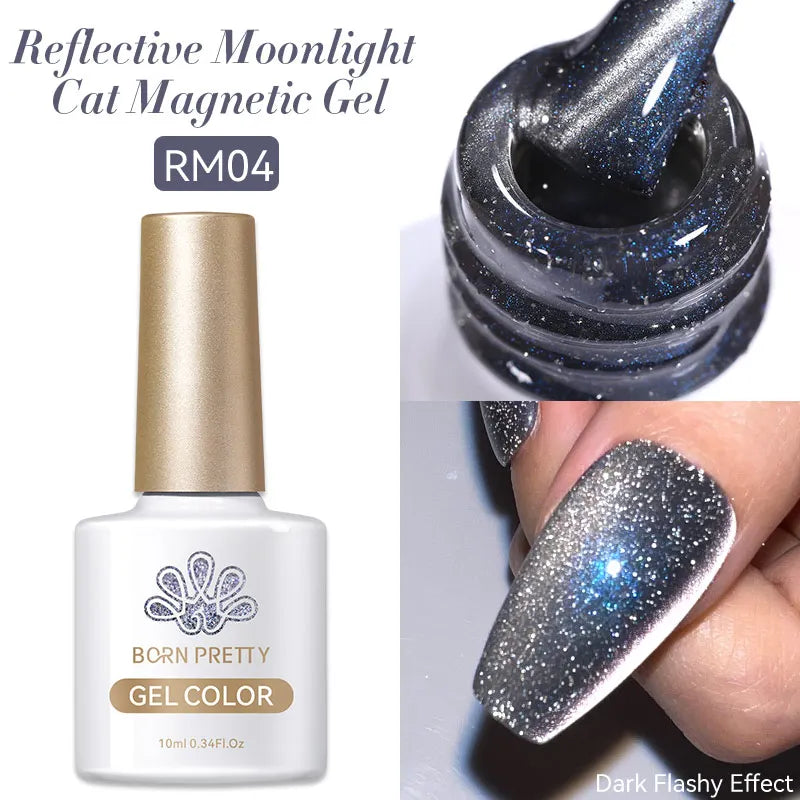 BORN PRETTY 10ml Silver Water Light Cat Magnetic Gel Nail Polish – Semi Permanent