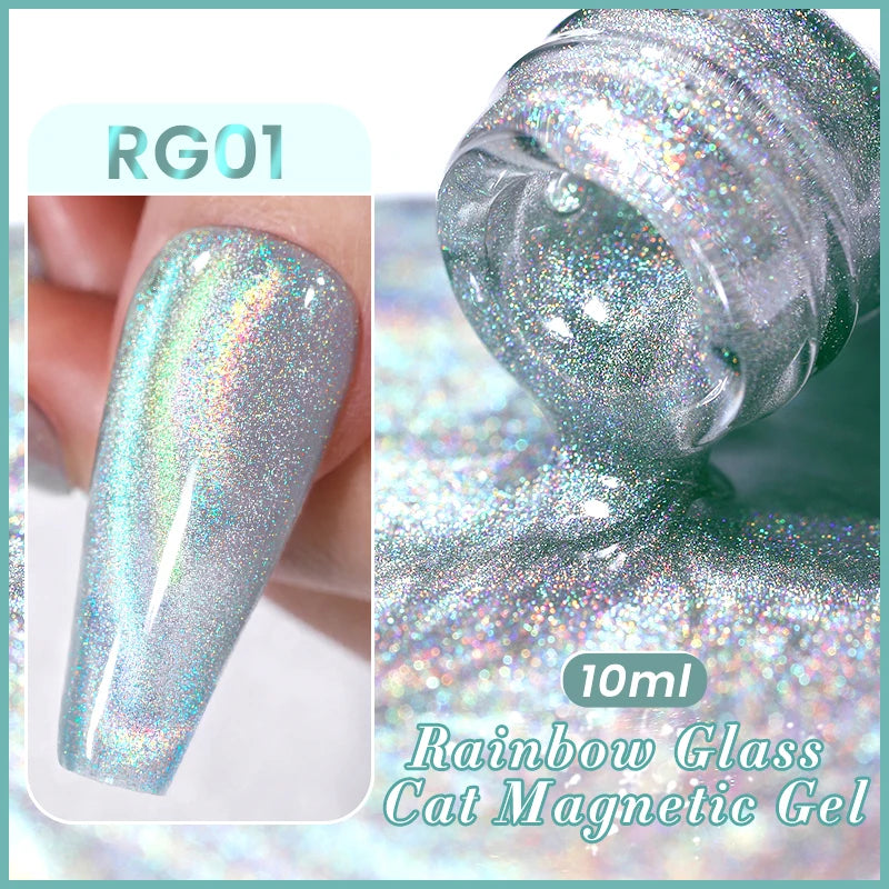 BORN PRETTY 10ml Purple Water Light Cat Magnetic Gel Polish – Soak Off UV LED Varnish