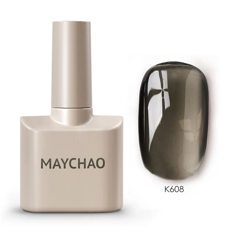 MAYCHAO 12ml Gel Nail Polish – 48 Vibrant Colors, Semi-Permanent UV LED Glossy & Frosted Finish