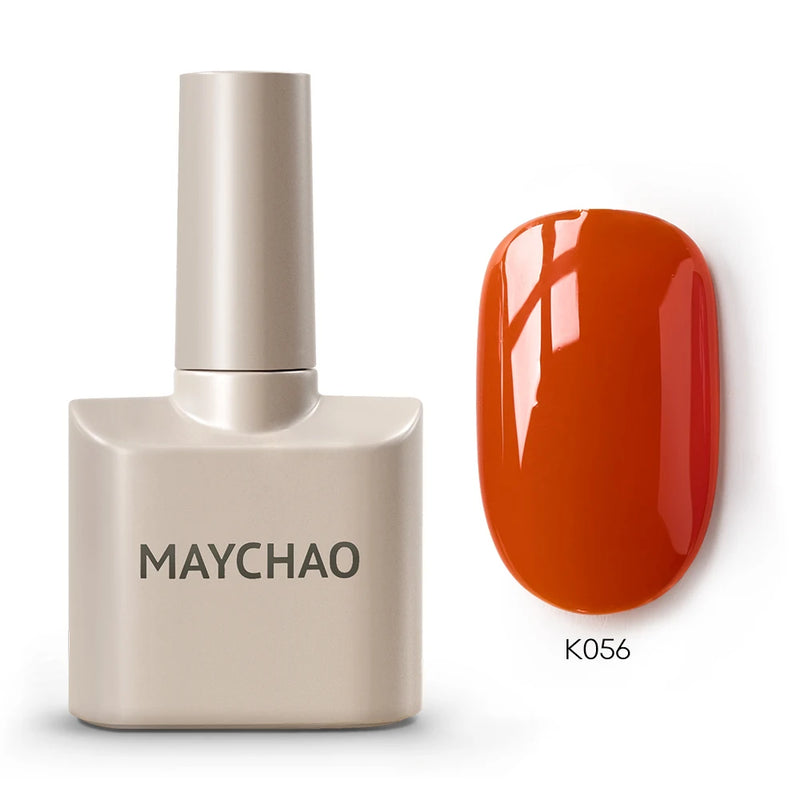 MAYCHAO 12ml Gel Nail Polish – 48 Vibrant Colors, Semi-Permanent UV LED Glossy & Frosted Finish