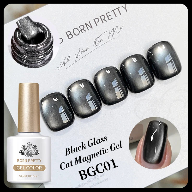 BORN PRETTY 10ml Silver Water Light Cat Magnetic Gel Nail Polish – Semi Permanent