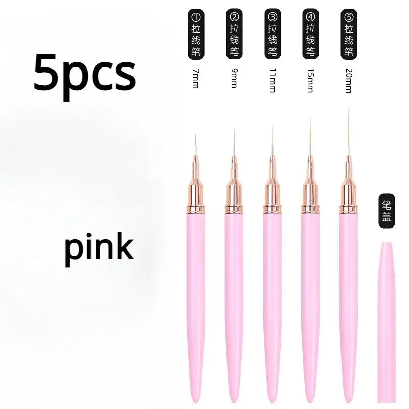 Nail Art Liner Brushes – Precision Striping & Detailing Tool