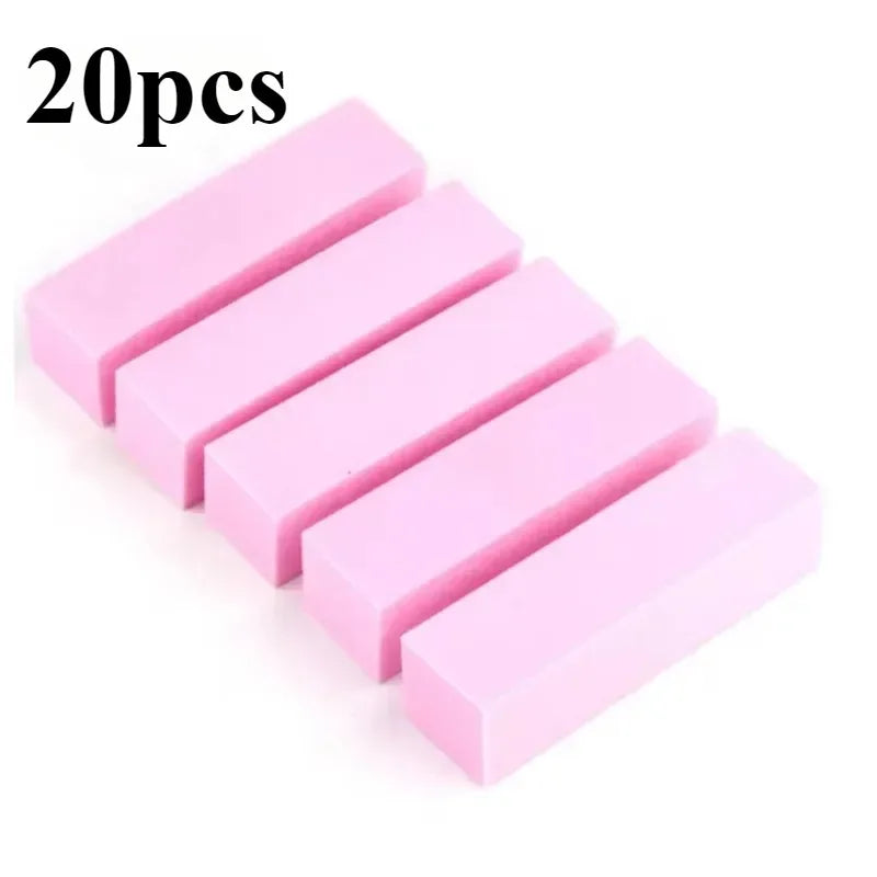 5/10/20Pcs Professional Nail File Polisher Block Manicure Pedicure Files