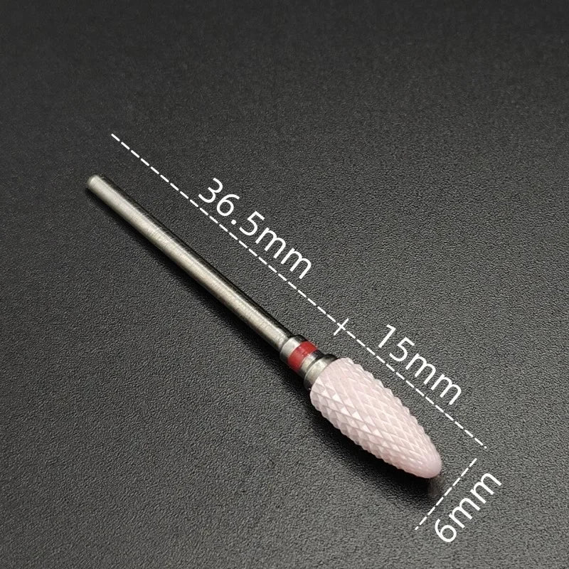 Ceramic Carbide Nail Drill Bit – Electric Milling Cutter for Manicure & Pedicure