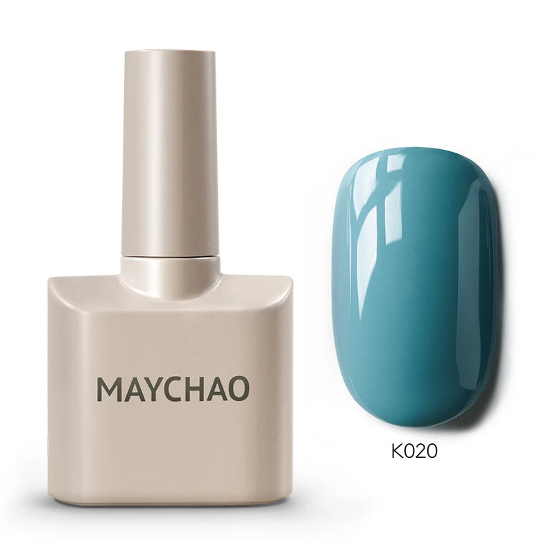 MAYCHAO 12ml Gel Nail Polish – 48 Vibrant Colors, Semi-Permanent UV LED Glossy & Frosted Finish