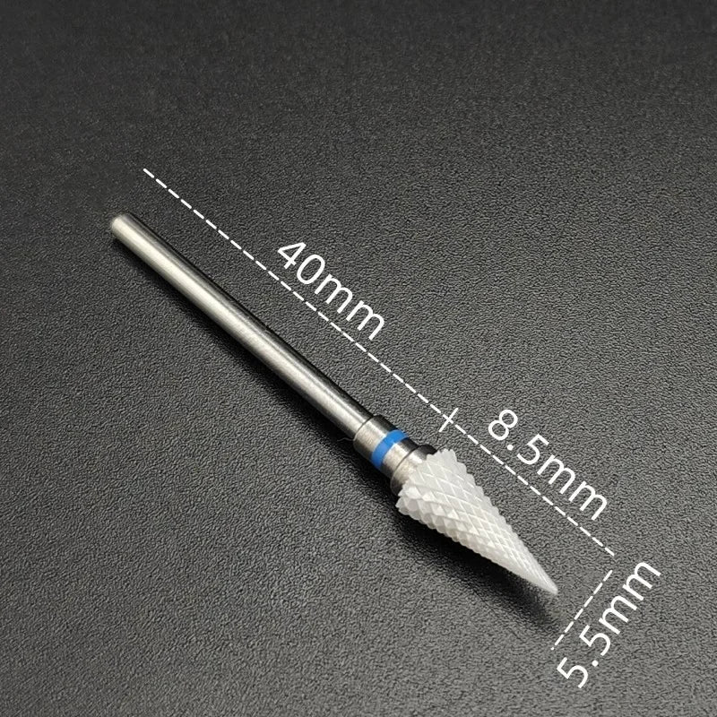 Ceramic Carbide Nail Drill Bit – Electric Milling Cutter for Manicure & Pedicure