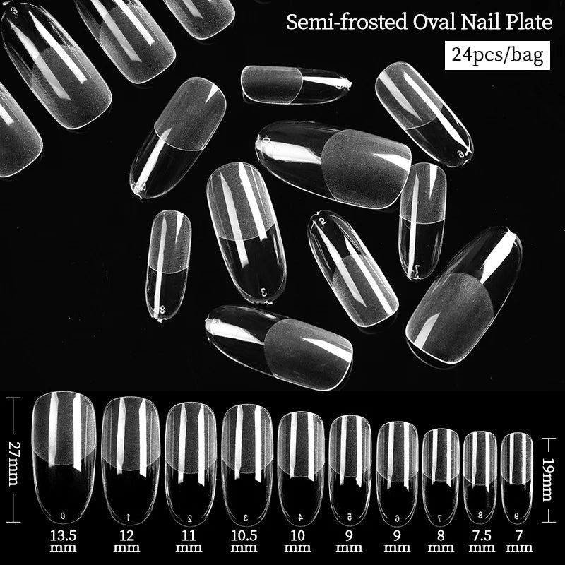 60Pcs Dual Nail Forms – Short Almond Acrylic Extension Tips for Quick DIY Nail Art