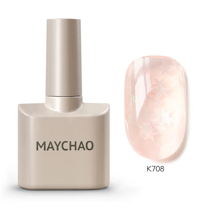 MAYCHAO 12ml Gel Nail Polish – 48 Vibrant Colors, Semi-Permanent UV LED Glossy & Frosted Finish