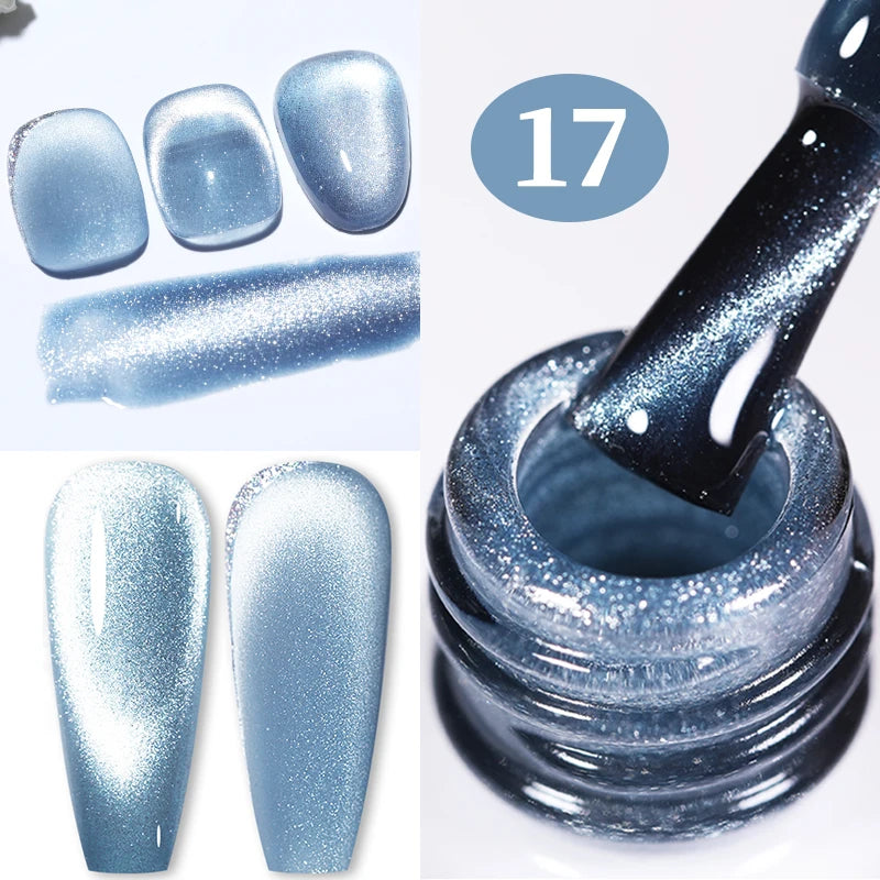 BORN PRETTY 10ml Silver Water Light Cat Magnetic Gel Nail Polish – Semi Permanent