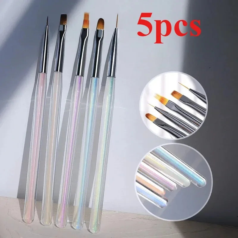 Nail Art Liner Brushes – Precision Striping & Detailing Tool