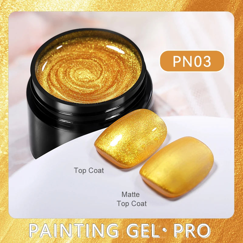 BORN PRETTY Metallic Painting Gel Polish – Gold & Silver Mirror Effect and other Colours