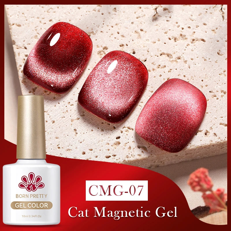 BORN PRETTY 10ml Magnetic Cat Eye Gel Nail Polish – Soak Off UV LED Crystal Nail Art Manicure