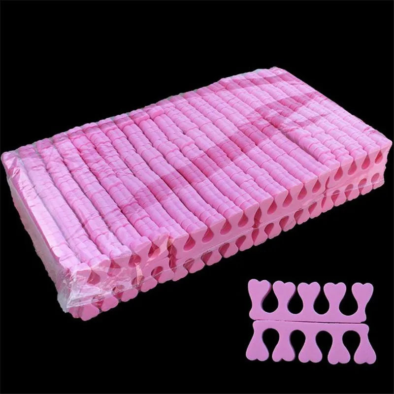 Pink Sponge Finger Toe Separators Nail Polish Feet Care Toe Separators Pedicure Nail Art Tool