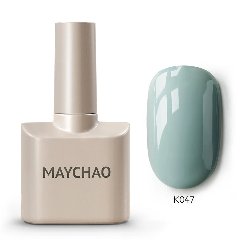 MAYCHAO 12ml Gel Nail Polish – 48 Vibrant Colors, Semi-Permanent UV LED Glossy & Frosted Finish