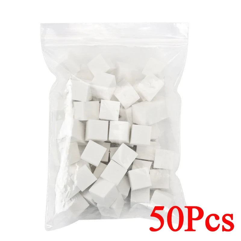 20/50Pcs White Triangle Soft Sponge Nail Brush – Gradient Effect Gel Painting & DIY Manicure Tool