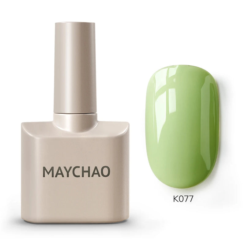 MAYCHAO 12ml Gel Nail Polish – 48 Vibrant Colors, Semi-Permanent UV LED Glossy & Frosted Finish