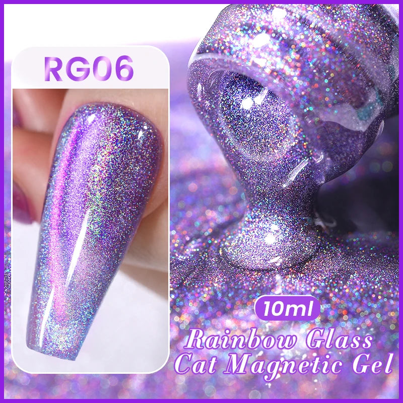 BORN PRETTY Auroras Cat Magnetic Gel Nail Polish 10ml – Semi-Permanent Jelly Glass Effect