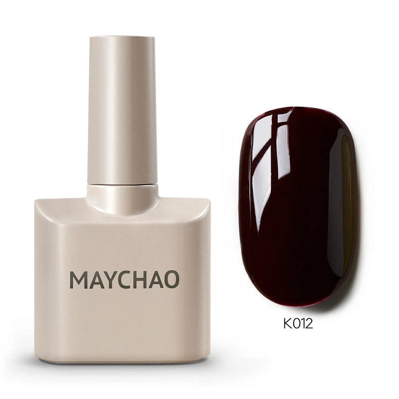 MAYCHAO 12ml Gel Nail Polish – 48 Vibrant Colors, Semi-Permanent UV LED Glossy & Frosted Finish