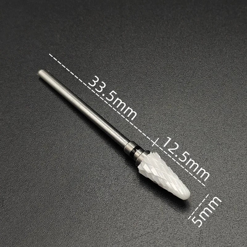 Ceramic Carbide Nail Drill Bit – Electric Milling Cutter for Manicure & Pedicure