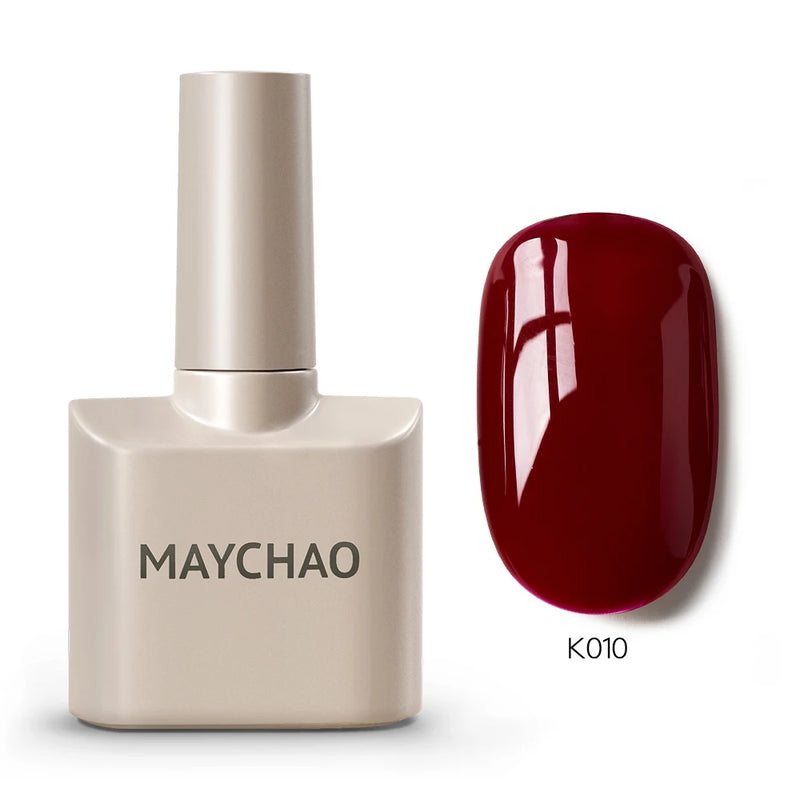 MAYCHAO 12ml Gel Nail Polish – 48 Vibrant Colors, Semi-Permanent UV LED Glossy & Frosted Finish