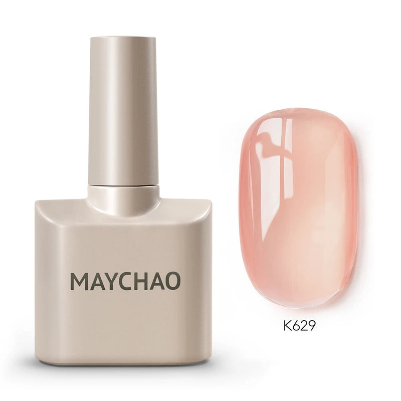 MAYCHAO 12ml Gel Nail Polish – 48 Vibrant Colors, Semi-Permanent UV LED Glossy & Frosted Finish