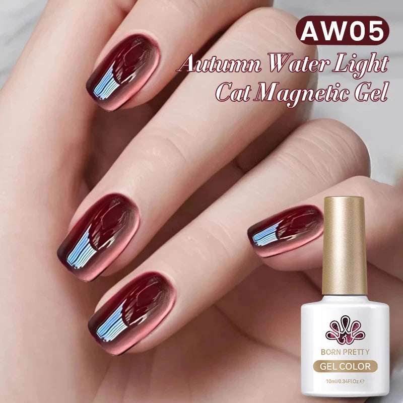 BORN PRETTY Auroras Cat Magnetic Gel Nail Polish 10ml – Semi-Permanent Jelly Glass Effect