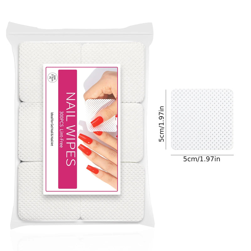 Nail Polish Remover Wipes - Non-Woven Cleaning Pads for Quick and Easy Nail Care