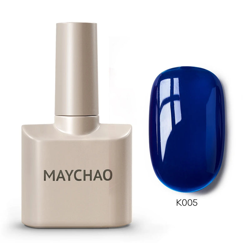 MAYCHAO 12ml Gel Nail Polish – 48 Vibrant Colors, Semi-Permanent UV LED Glossy & Frosted Finish