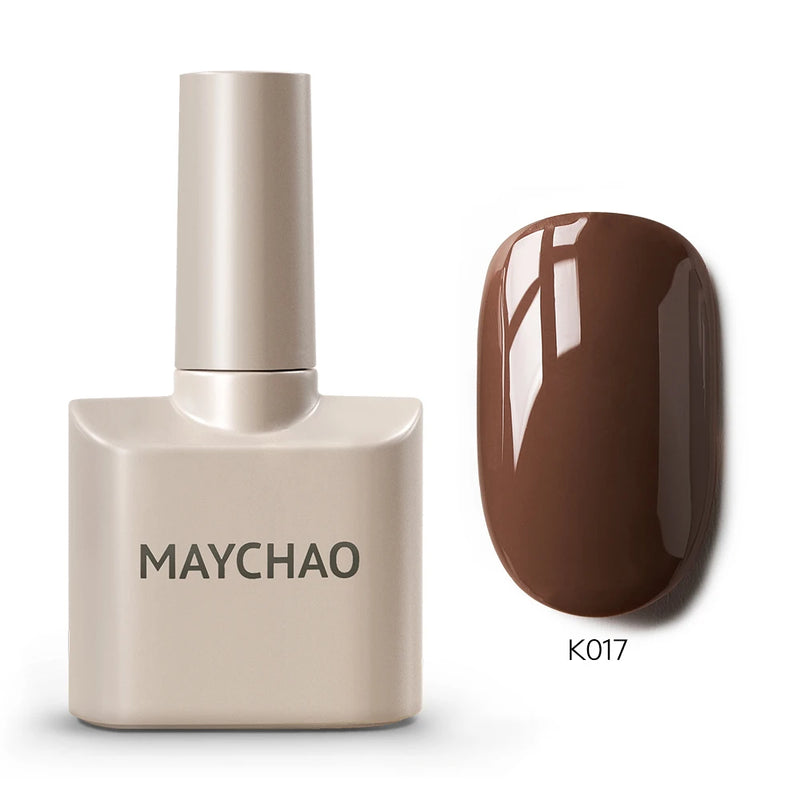 MAYCHAO 12ml Gel Nail Polish – 48 Vibrant Colors, Semi-Permanent UV LED Glossy & Frosted Finish